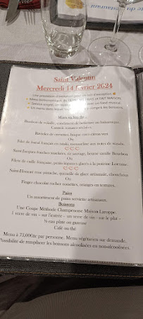 La Maniguette à Chavigny menu