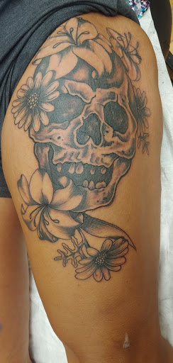 Explore front of neck tattoo ideas, creative tattoo ideas in Morristown, available at Ink Dreams Tattoo