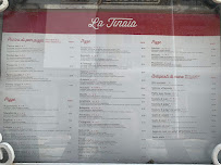 Carte du Ristorante Pizzeria La Tinaia à Forio