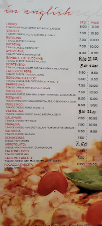 Carte du PizzaNet Cremona à Cremona