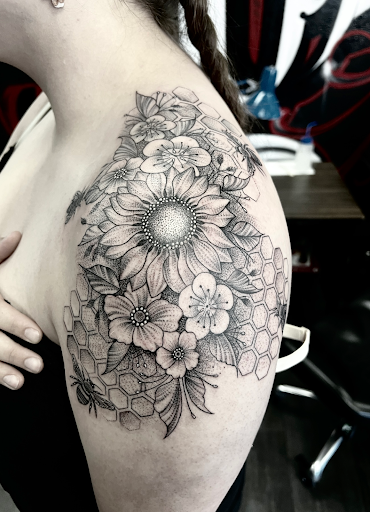 Explore serotonin tattoo ideas, creative tattoo ideas in Silver City, available at Independent Ink Tattoo