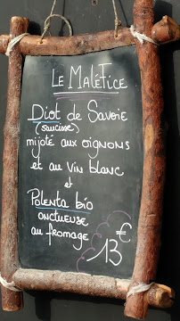 Auberge de Malaterre à Villard-de-Lans menu