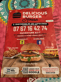 Menu / carte de Delicious Burger House à Avion