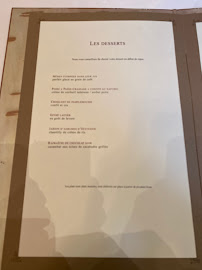 Le Cinq à Paris menu