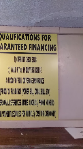 Used Car Dealer «A Class Auto Sales», reviews and photos, 1156 College St, Clarksville, TN 37040, USA