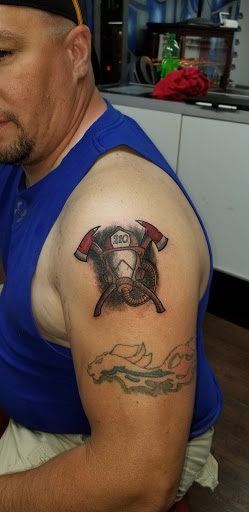 Explore side leg tattoo ideas, creative tattoo ideas in Lubbock, available at Sinners & Saints Art Company