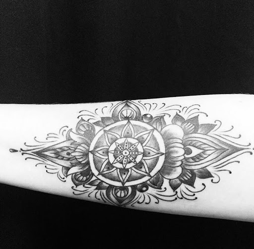 Explore leg tattoo idea for men, creative tattoo ideas in San Diego, available at Sideshow Tattoo and Piercing