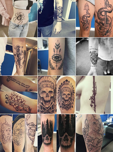 Explore small dragonfly tattoo ideas, creative tattoo ideas in Morehead City, available at Wild Poppy Tattoo