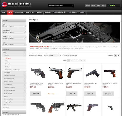 Gun Shop «Red Dot Arms», reviews and photos, 1600 N Milwaukee Ave #306, Lake Villa, IL 60046, USA