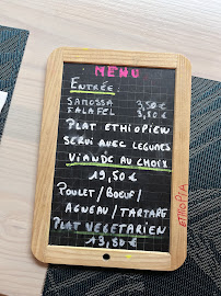 Restaurant éthiopien La Table de Mamane à Nice - menu / carte