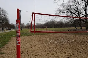 Beach volleyball court image