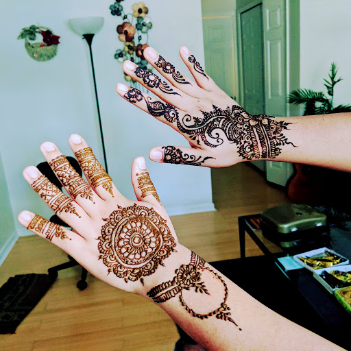 Explore small music tattoo ideas, creative tattoo ideas in Concord, available at Naseera Fazil Henna Art
