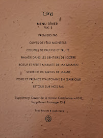 Menu du CÉNA - Restaurant gastronomique Montpellier à Montpellier