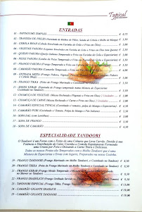 Typical Indian Tandoori Restaurant em Tavira menu n° 7
