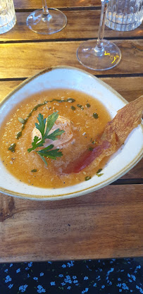 Soupe de tomate du Restaurant français Les Terrasses à Remoulins - n°2