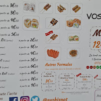 Sushi Spot à Paris menu