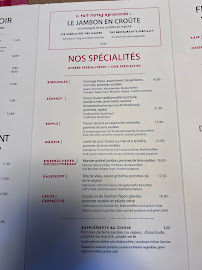 Restaurant de spécialités alsaciennes Saint-Sépulcre à Strasbourg (le menu)