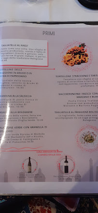 Trattoria Tony à Bologna menu
