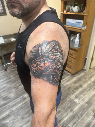 Explore flamingo tattoo ideas, creative tattoo ideas in Eugene, available at Subdermal Art Collective Tattoo and Piercing Eugene