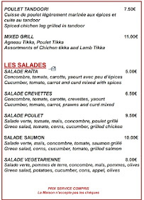 RESTAURANT JAIPUR (Proche place Wilson et Rue Coupé de Longvic) à Dijon menu