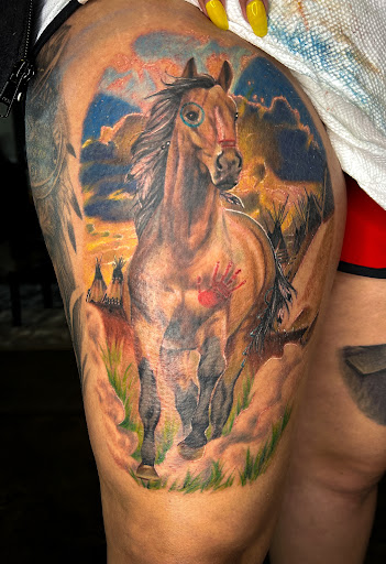 Explore tattoo ideas for loved ones that passed away, creative tattoo ideas in Fairmont, available at Heretic Ink