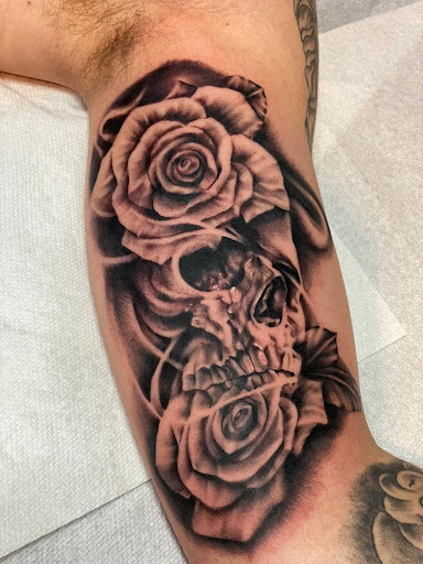 Explore armor tattoo ideas, creative tattoo ideas in White Plains, available at Big Joe & Sons Tattooing