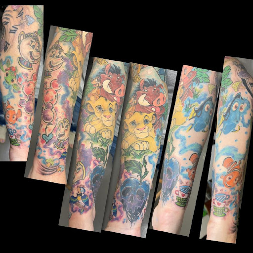 Explore angel devil tattoo ideas, creative tattoo ideas in Oak Forest, available at Peace Of Art Tattoo And Art Studio