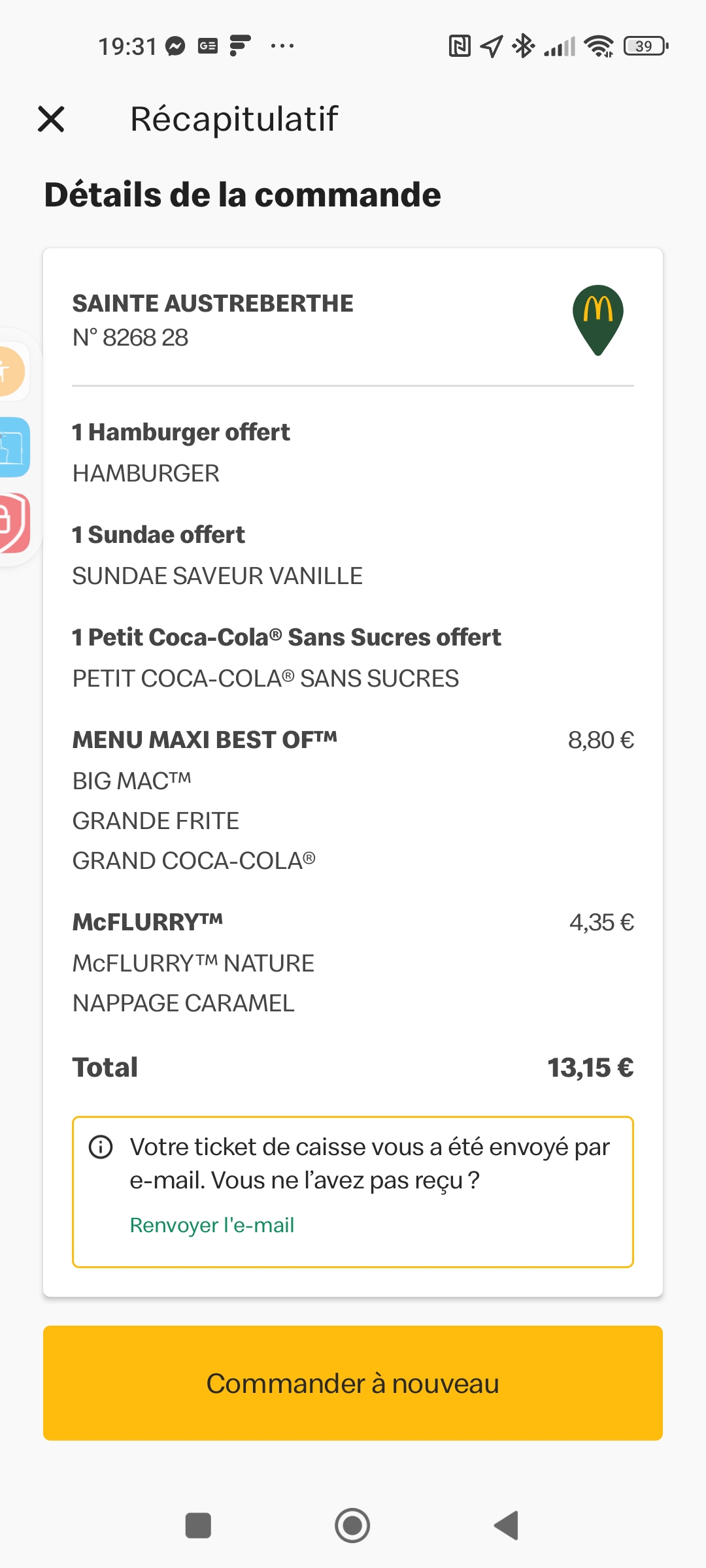 Photo n° 1 de l'avis de christophe.o fait le 13/11/2023 à 19:05