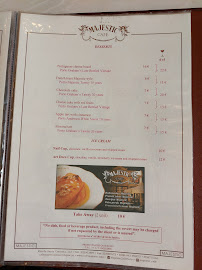 Menu / carte de Café Majestic à Porto