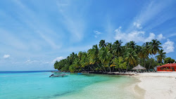 Foto van Magoodhoo Beach met hoog niveau van netheid