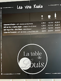 Restaurant La Table de Louis à Granville (la carte)