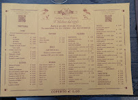 Carte du Il Mulino dal 1936 Trattoria Pizzeria à Bisano