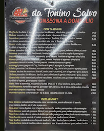 Menu du Pizzeria Tonino Di Nocerino Teresa à Naples