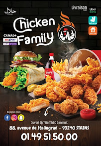 Chicken Family à Stains carte