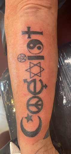 Find small palm tree tattoo ideas for your next unique tattoo in Springfield at Good Heart Tattoos