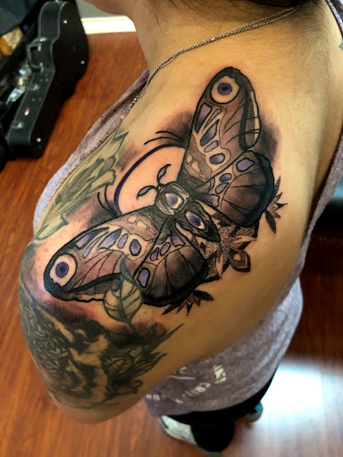 Explore skeleton hand tattoo ideas, creative tattoo ideas in Redwood City, available at Gods & Titans Tattoo