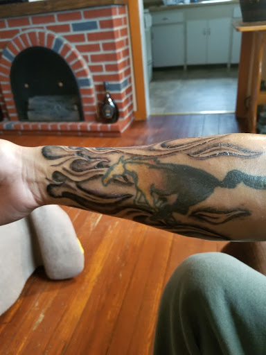 Explore mens elbow tattoo ideas, creative tattoo ideas in East Stroudsburg, available at Third Dimension Tattoo