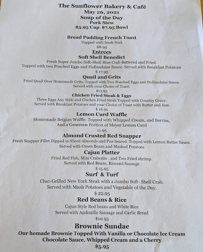 American Restaurant «The Sunflower Bakery & Cafe», reviews and photos, 512 14th St, Galveston, TX 77550, USA