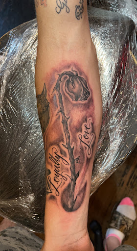 Explore disney castle tattoo ideas, creative tattoo ideas in Roanoke, available at RailYard INK