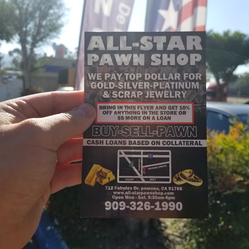Pawn Shop «All-Star Pawn Shop», reviews and photos, 712 Fairplex Dr, Pomona, CA 91768, USA