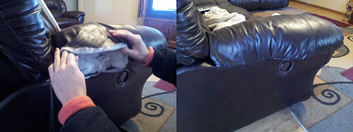 Leather Repair Service «Wentzville Leather Repair/Leather Furniture Repair», reviews and photos, 201 E Allen St #241, Wentzville, MO 63385, USA