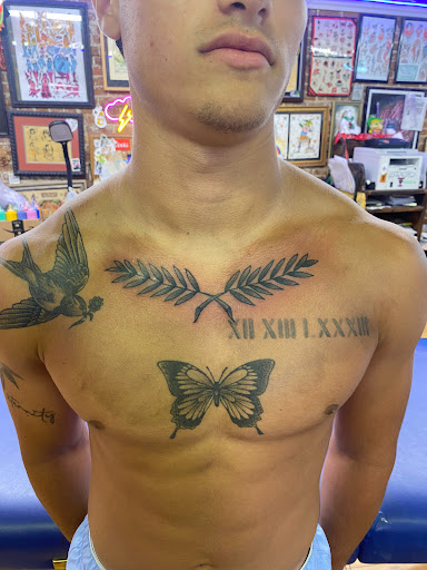 Explore halloween themed tattoo ideas, creative tattoo ideas in Houma, available at Copperhead Tattoo