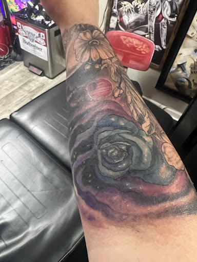 Explore police officer tattoo ideas, creative tattoo ideas in Linn Creek, available at Hillard Skillard Tattoos, LLC.