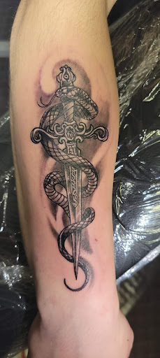 Explore memorial tattoo ideas for husband, creative tattoo ideas in Angola, available at Hoodlum Ink