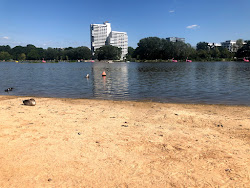 Sandstrand Wohrder See'in fotoğrafı geniş bir kıyı şeridi ile birlikte