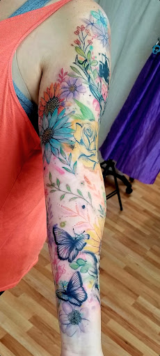 Explore grogu tattoo ideas, creative tattoo ideas in Benton, available at Spectrum Tattoo