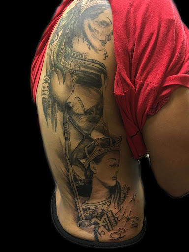 Explore alpha omega tattoo ideas, creative tattoo ideas in Savannah, available at Tatlyfe Studios