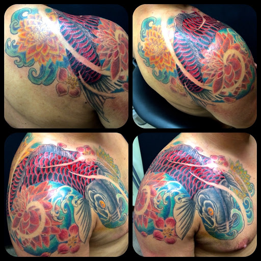 Explore tattoo ideas for side of stomach, creative tattoo ideas in Ventura, available at White Lotus Body Arts Studio