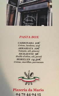 Pizzeria Pizzeria Ristorante Da Mario à Villeurbanne - menu / carte