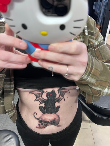 Explore animal skull tattoo ideas, creative tattoo ideas in Lakeville, available at Savage Ink